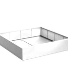 Adezz Carrez Plantenbak Polyester Vierkant 200 x 200 x 40 cm Verkeerswit