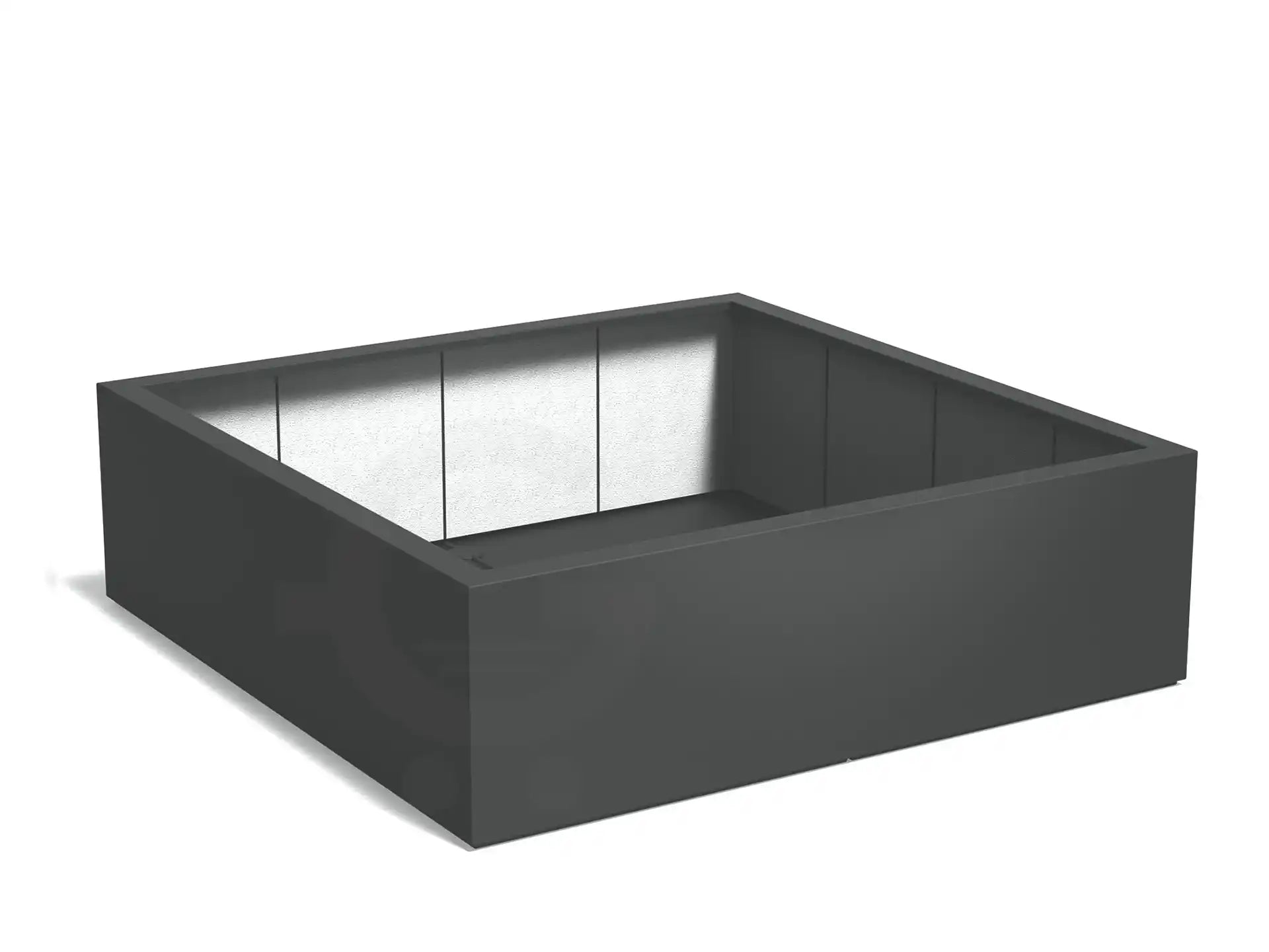 Adezz Carrez Plantenbak Polyester Vierkant 200 x 200 x 60 cm Antracietgrijs