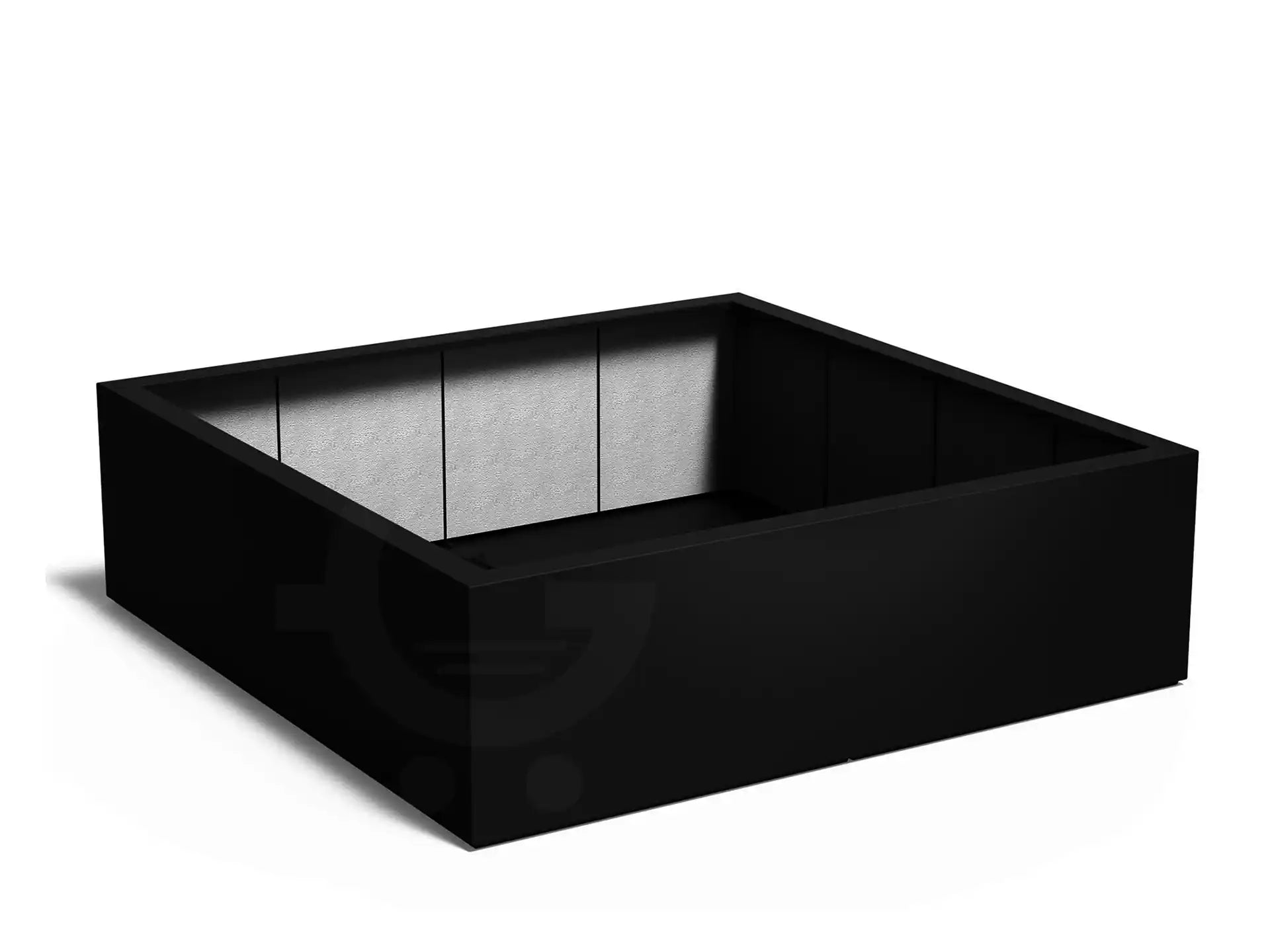 Adezz Carrez Plantenbak Polyester Vierkant 200 x 200 x 60 cm Gitzwart