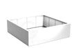 Adezz plantenbak Carrez in polyester, vierkante plantenbak 200 x 200 x 60 cm in verkeerswit.