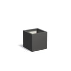 Adezz Carrez Plantenbak Polyester Vierkant 60 x 60 x 60 cm Zwartgrijs