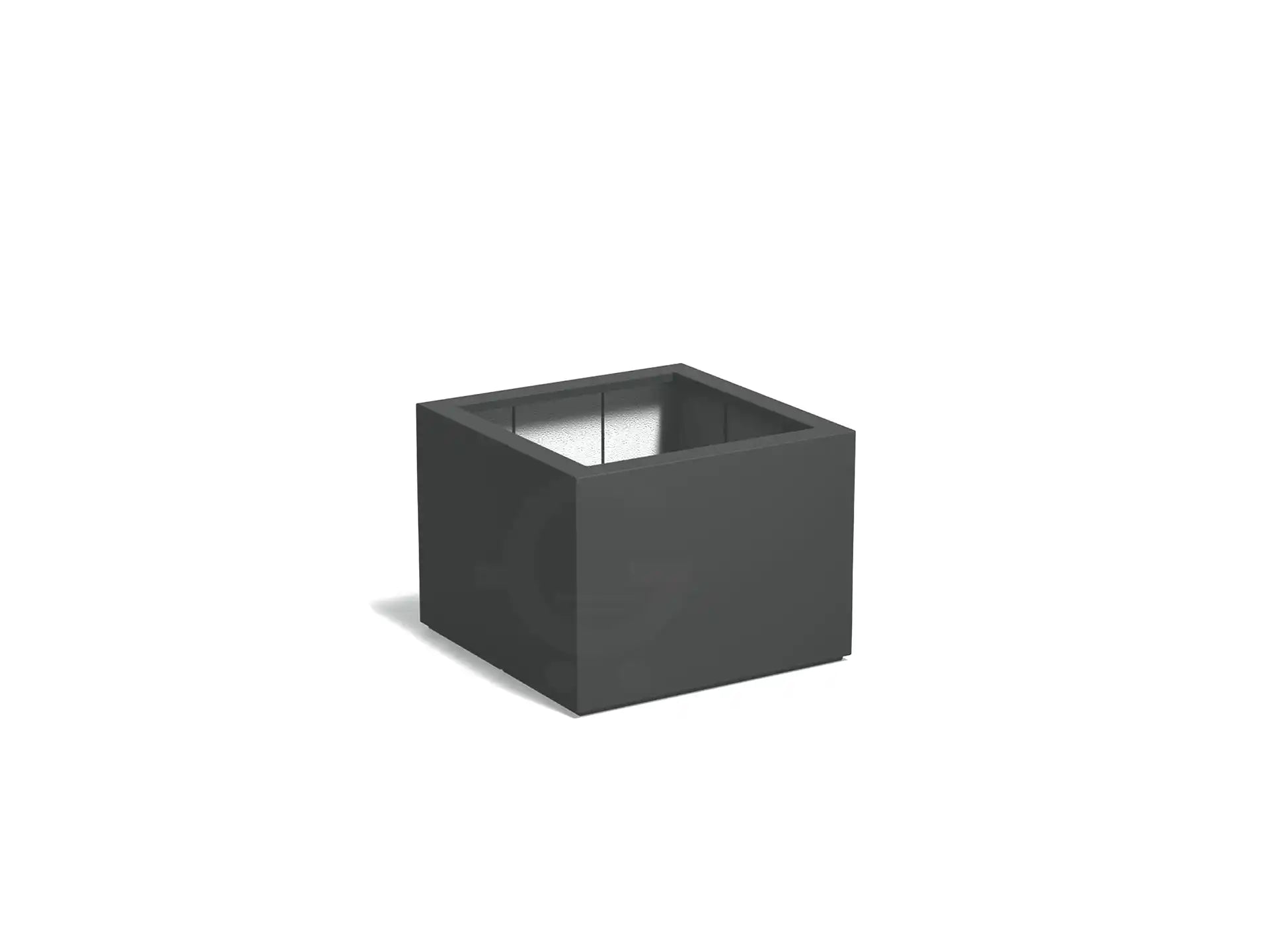 Adezz Carrez Plantenbak Polyester Vierkant 80 x 80 x 60 cm Antracietgrijs