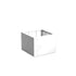 Adezz Carrez Plantenbak Polyester Vierkant 80 x 80 x 60 cm Verkeerswit