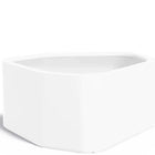 Adezz Shape Plantenbak Polyester Rond Hoeking 130 x 126 x 60 cm Verkeerswit