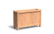 Adezz Valencia Hardhout Plantenbak Rechthoek met poten 120 x 40 x 80 cm met bodem, productfoto op witte achtergrond.
