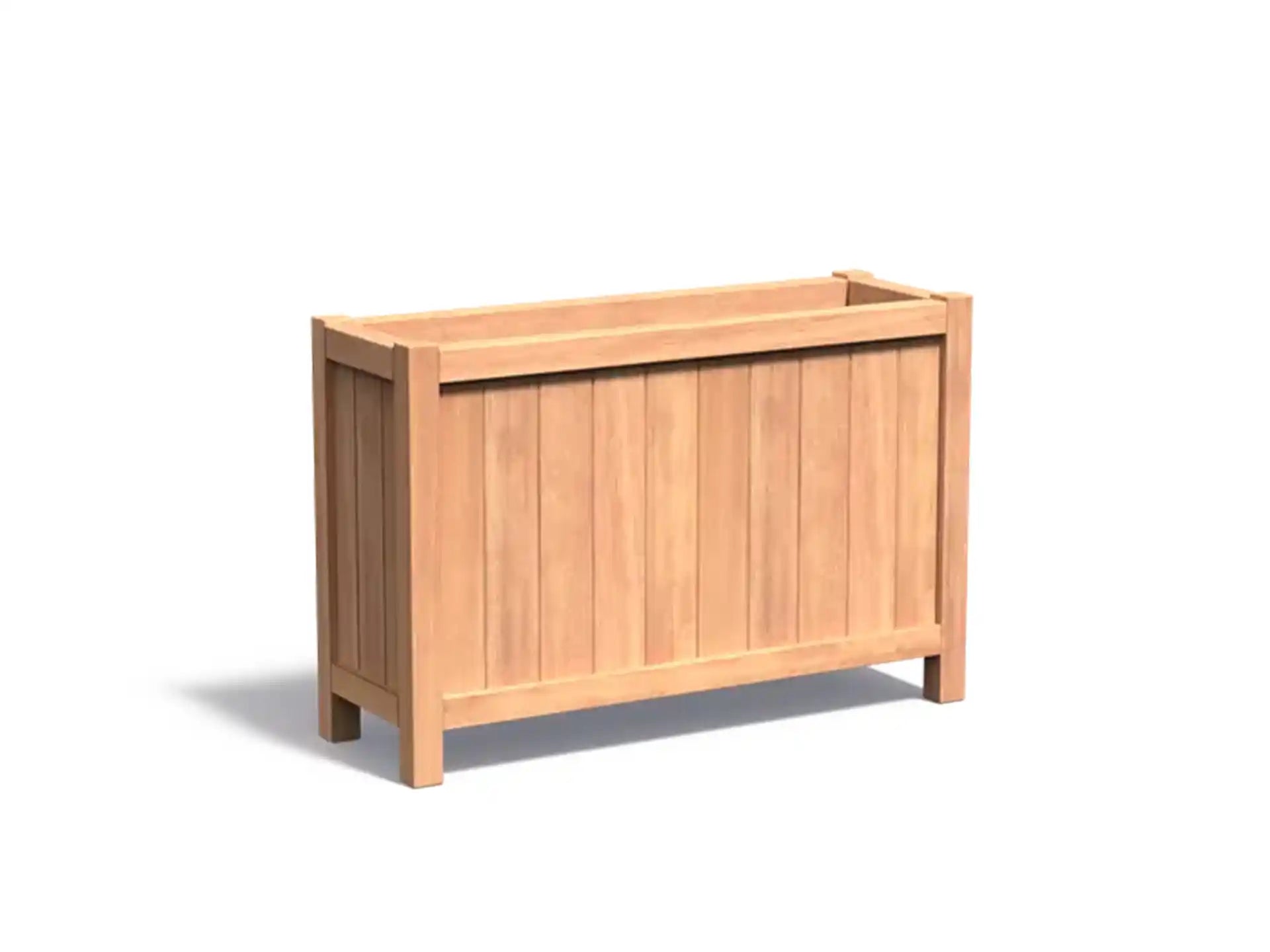 Adezz Valencia Hardhout Plantenbak Rechthoek met poten 120 x 40 x 80 cm met bodem