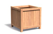 Adezz Valencia Hardhout Plantenbak Vierkant met poten 100 x 100 x 95 cm met bodem, productfoto op witte achtergrond.