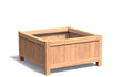 Adezz Valencia Hardhout Plantenbak Vierkant met poten 120 x 120 x 60 cm met bodem, productfoto op witte achtergrond.