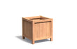 Adezz Valencia Hardhout Plantenbak Vierkant met poten 70 x 70 x 70 cm met bodem, productfoto op witte achtergrond.