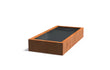 Adezz vijver van cortenstaal 250 x 125 x 40 cm met stoere roestkleur en duurzame afwerking voor moderne tuinen