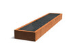 Adezz vijver van cortenstaal 500 x 100 x 40 cm met moderne en duurzame uitstraling voor de tuin