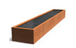 Adezz vijver van cortenstaal 600 x 100 x 60 cm voor een moderne en duurzame tuininrichting