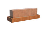 Adezz Waterblok met 3 Fonteinen Cortenstaal 300 x 70 x 70 cm