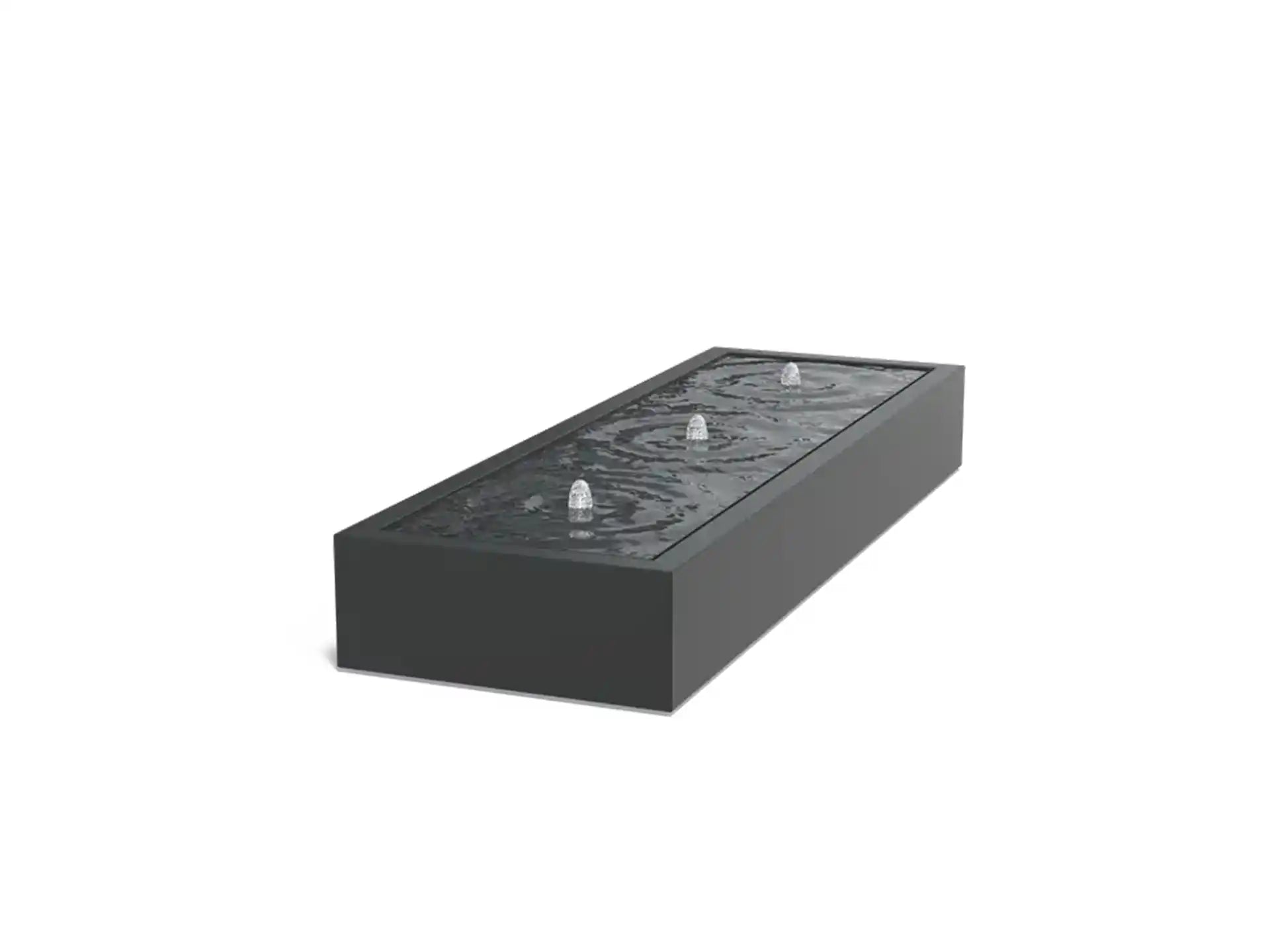Adezz Watertafel met 3 Fonteinen Aluminium 300 x 100 x 40 cm