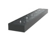 Productfoto van Adezz watertafel van aluminium met 6 fonteinen, rechthoekig model 600 x 100 x 40 cm, weergegeven op een witte achtergrond.