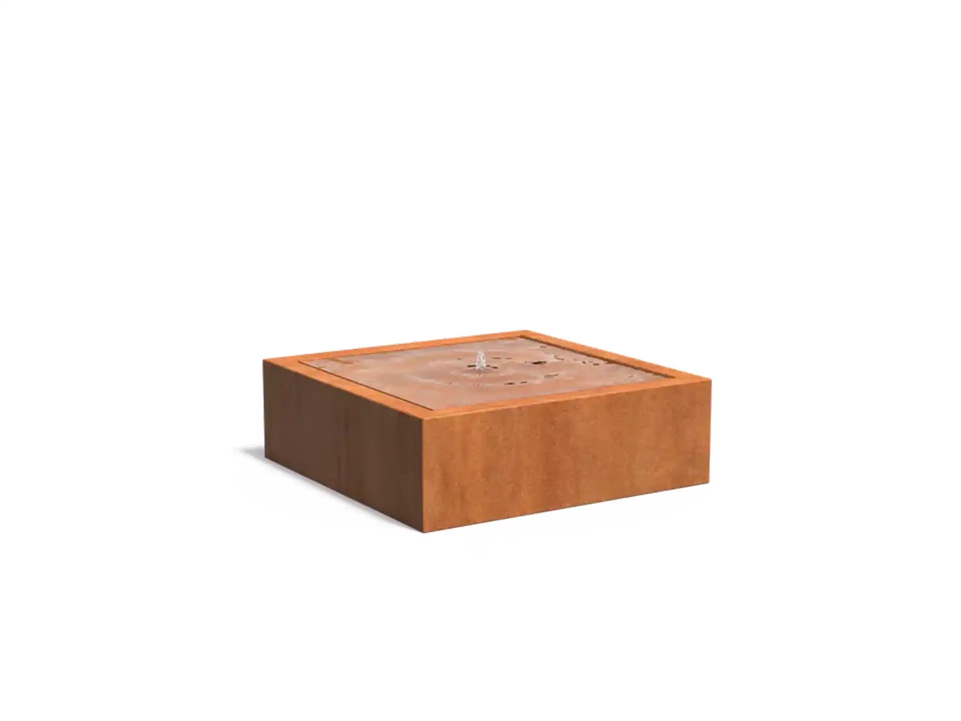 Adezz Watertafel met Fontein Vierkant Cortenstaal 120 x 120 x 40 cm