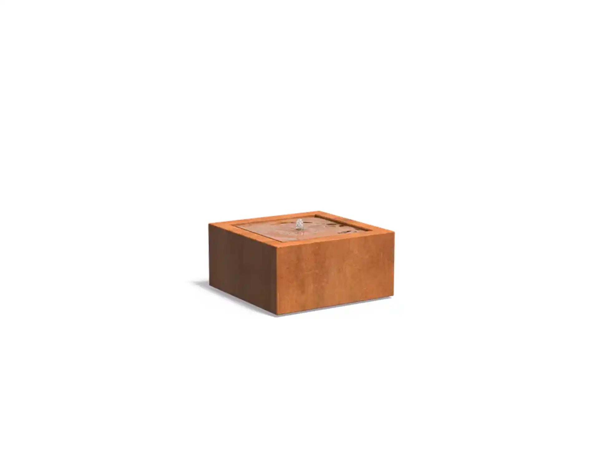 Adezz Watertafel met Fontein Vierkant Cortenstaal 80 x 80 x 40 cm