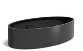 Adezz Ellipse Aluminium Plantenbak Ovaal 280 x 160 x 60 cm Zwartgrijs