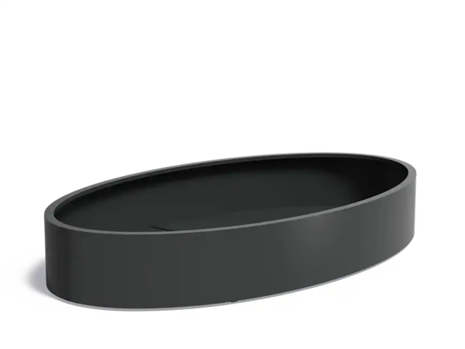 Adezz Ellipse Aluminium Plantenbak Ovaal 280 x 160 x 40 cm Zwartgrijs