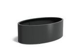 Adezz Ellipse Aluminium Plantenbak Ovaal 200 x 120 x 60 cm Zwartgrijs