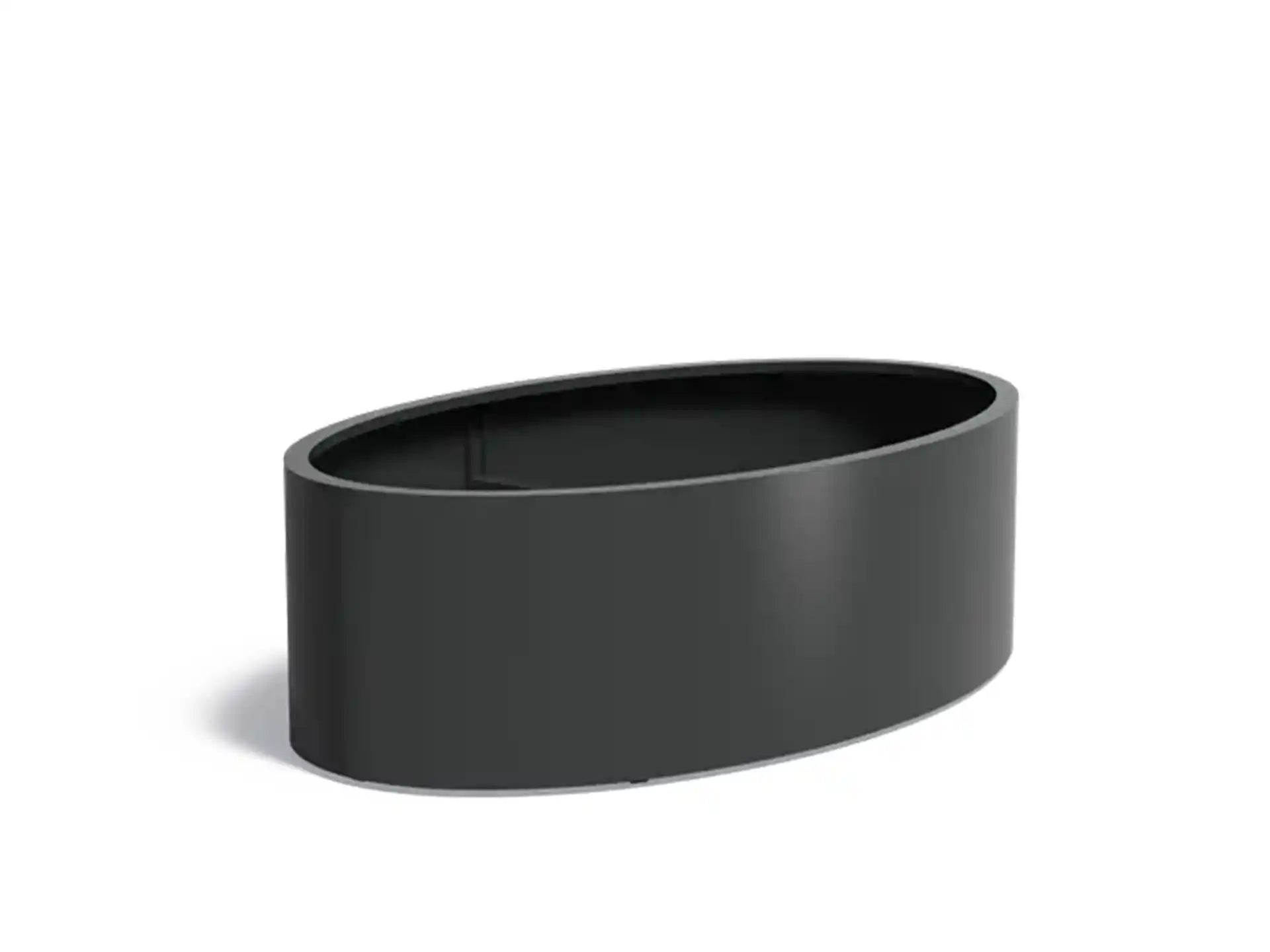 Adezz Ellipse Aluminium Plantenbak Ovaal 200 x 120 x 60 cm Zwartgrijs