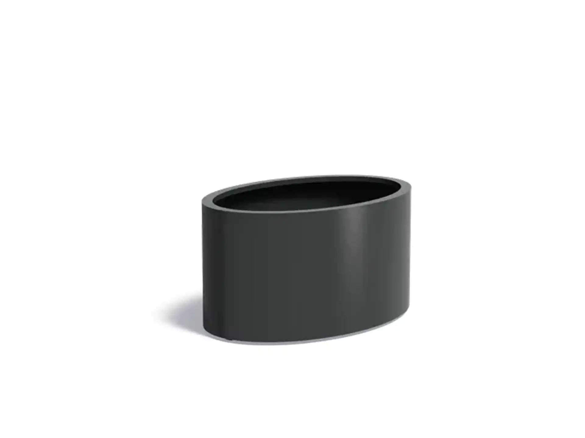 Adezz Ellipse Aluminium Plantenbak Ovaal 120 x 80 x 60 cm Zwartgrijs