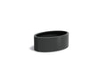 Adezz Ellipse Aluminium Plantenbak Ovaal 120 x 80 x 40 cm Zwartgrijs