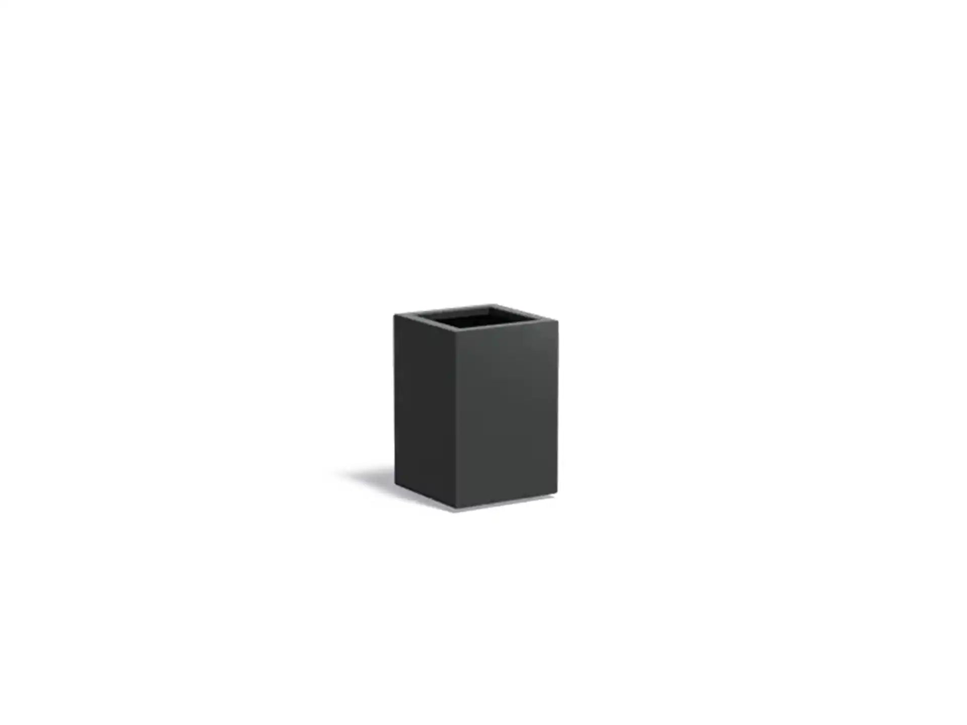 Adezz Carrez Aluminium Plantenbak Vierkant 40 x 40 x 60 cm Zwartgrijs