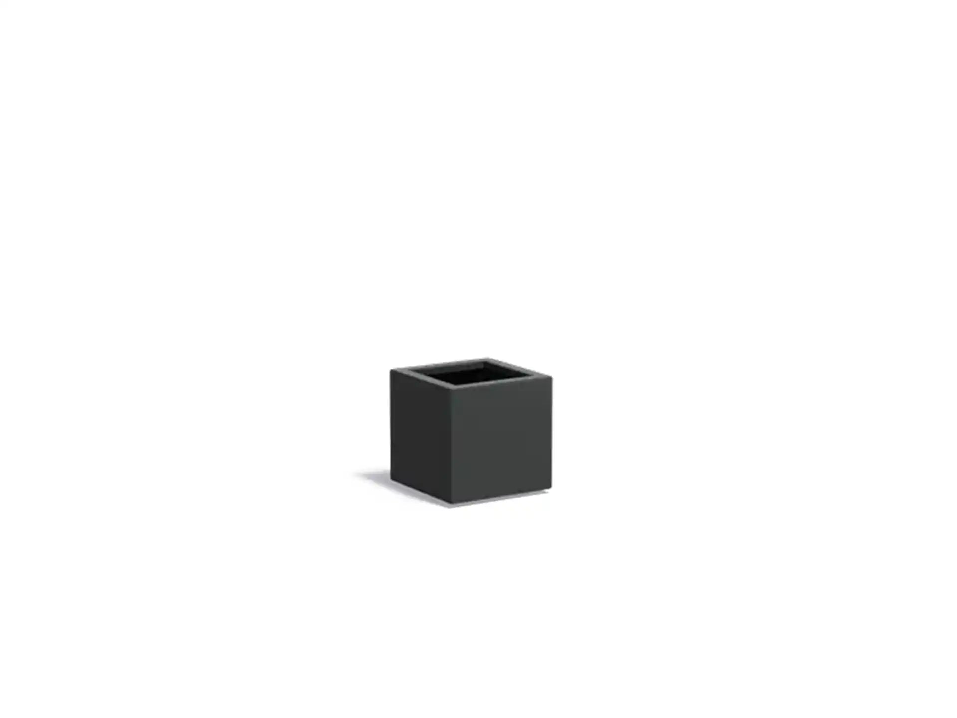 Adezz Carrez Aluminium Plantenbak Vierkant 40 x 40 x 40 cm Zwartgrijs