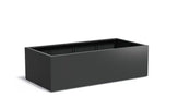Adezz Carrez Aluminium Plantenbak Rechthoek 200 x 100 x 60 cm Zwartgrijs
