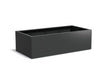 Adezz Carrez Aluminium Plantenbak Rechthoek 200 x 100 x 60 cm Zwartgrijs