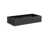 Adezz Carrez Aluminium Plantenbak Rechthoek 200 x 100 x 40 cm Zwartgrijs