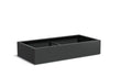 Adezz Carrez Aluminium Plantenbak Rechthoek 200 x 100 x 40 cm Zwartgrijs