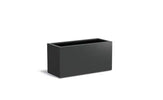 Adezz Carrez Aluminium Plantenbak Rechthoek 120 x 50 x 60 cm Zwartgrijs