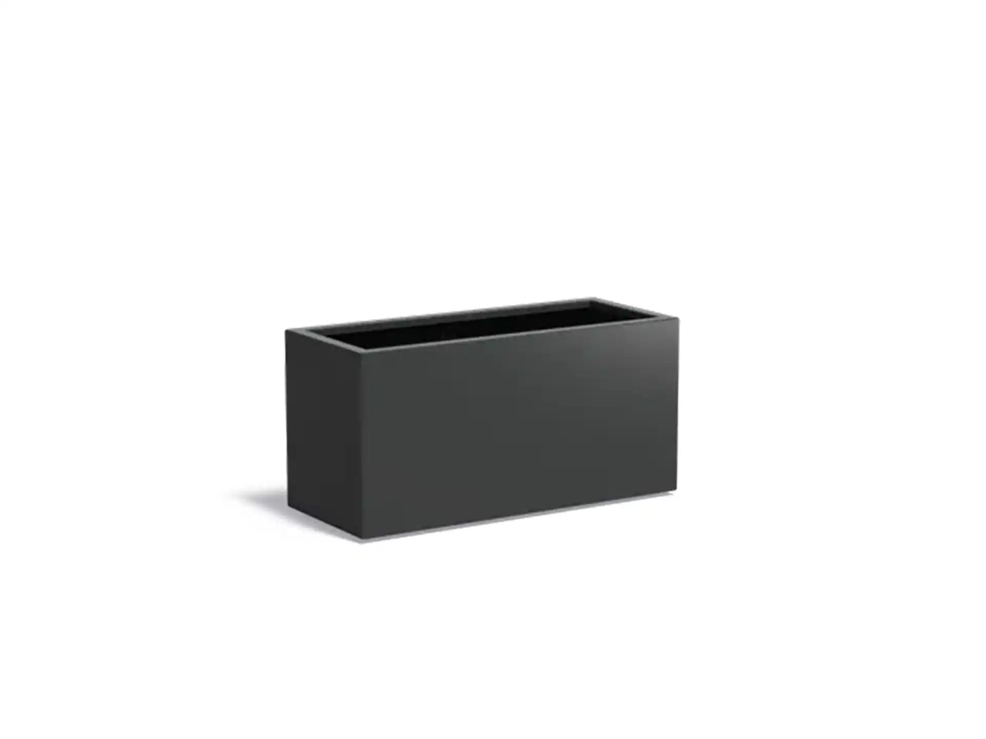 Adezz Carrez Aluminium Plantenbak Rechthoek 120 x 50 x 60 cm Zwartgrijs