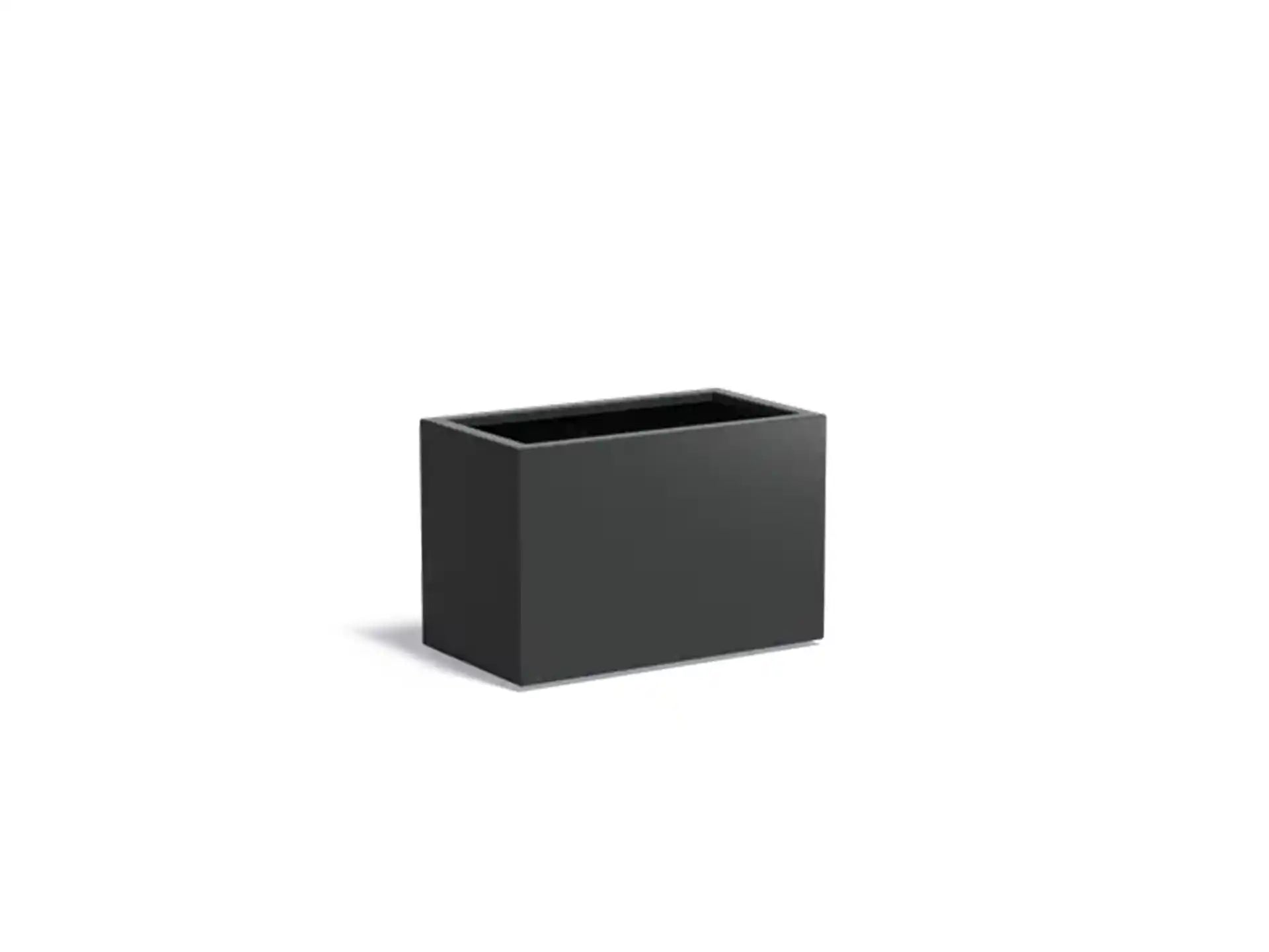 Adezz Carrez Aluminium Plantenbak Rechthoek 90 x 50 x 60 cm Zwartgrijs