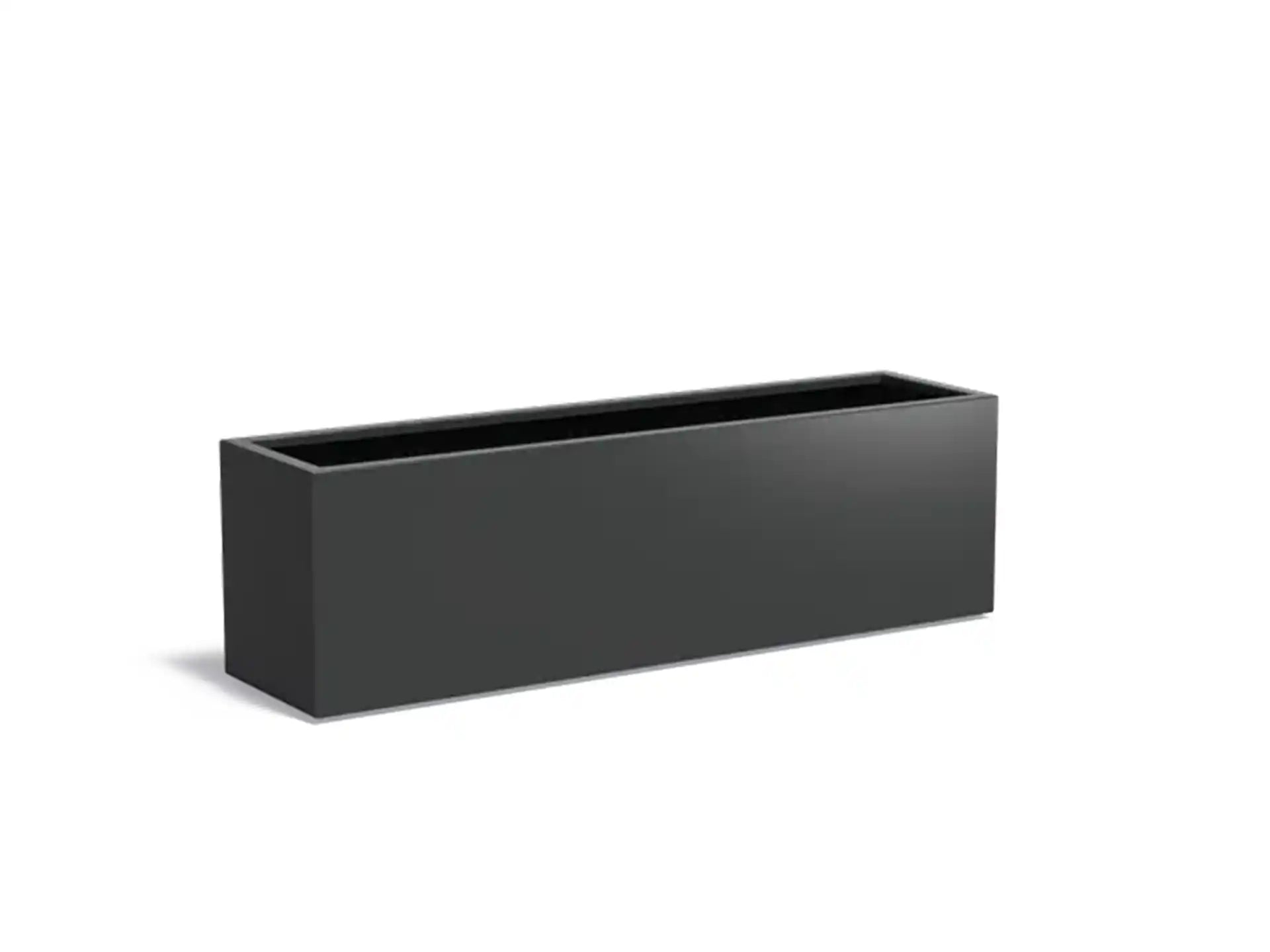 Adezz Carrez Aluminium Plantenbak Rechthoek 200 x 50 x 60 cm Zwartgrijs