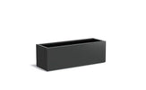 Adezz Carrez Aluminium Plantenbak Rechthoek 150 x 50 x 50 cm Zwartgrijs