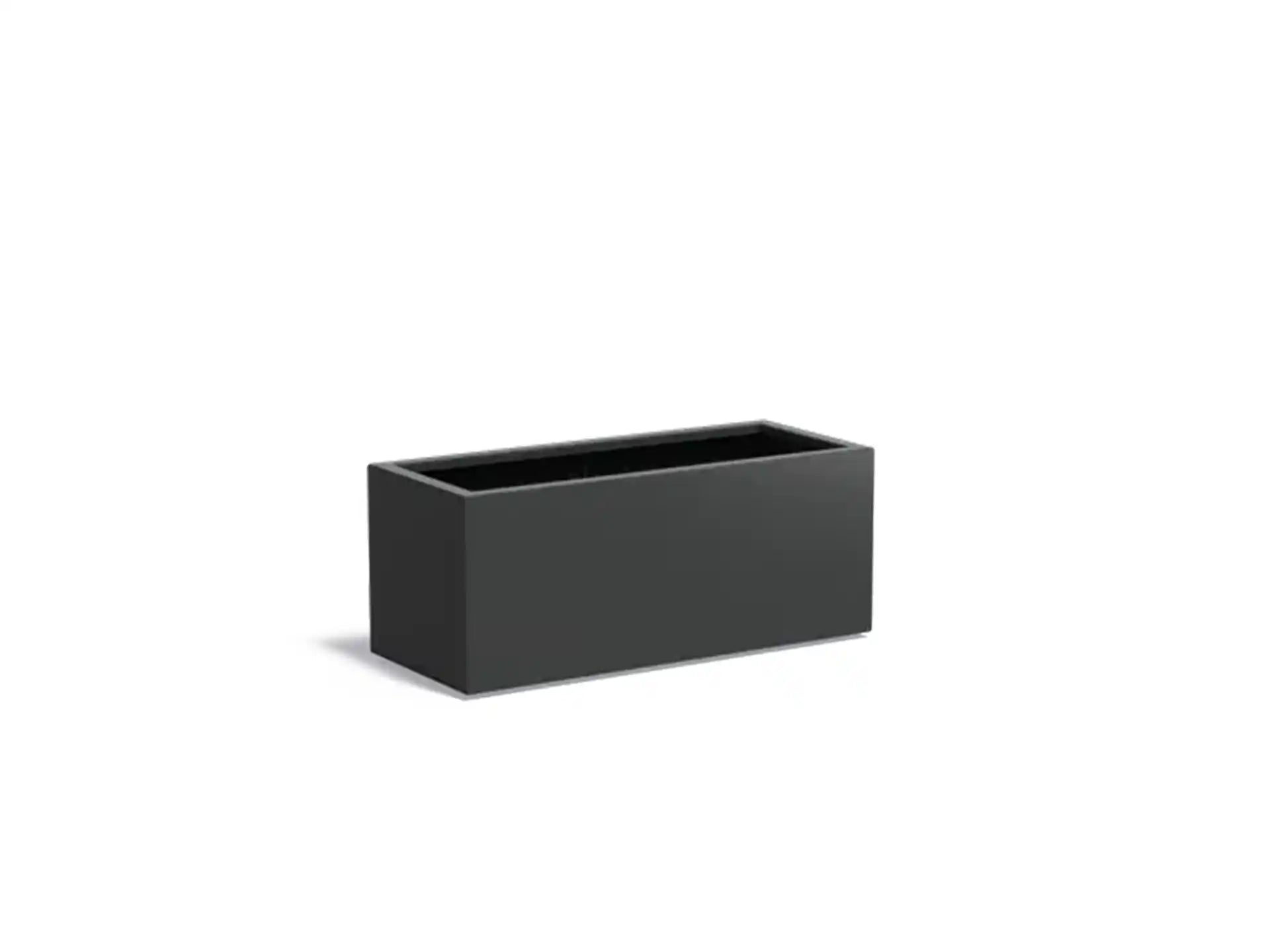 Adezz Carrez Aluminium Plantenbak Rechthoek 120 x 50 x 50 cm Zwartgrijs