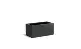 Adezz Carrez Aluminium Plantenbak Rechthoek 100 x 50 x 50 cm Zwartgrijs