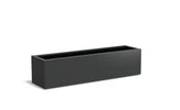 Adezz Carrez Aluminium Plantenbak Rechthoek 200 x 50 x 50 cm Zwartgrijs