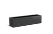 Adezz Carrez Aluminium Plantenbak Rechthoek 200 x 50 x 50 cm Zwartgrijs