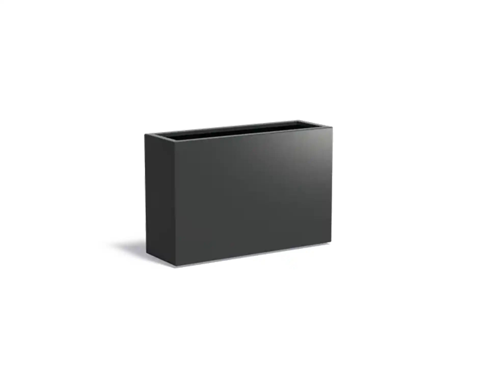 Adezz Carrez Aluminium Plantenbak Rechthoek 120 x 40 x 80 cm Zwartgrijs