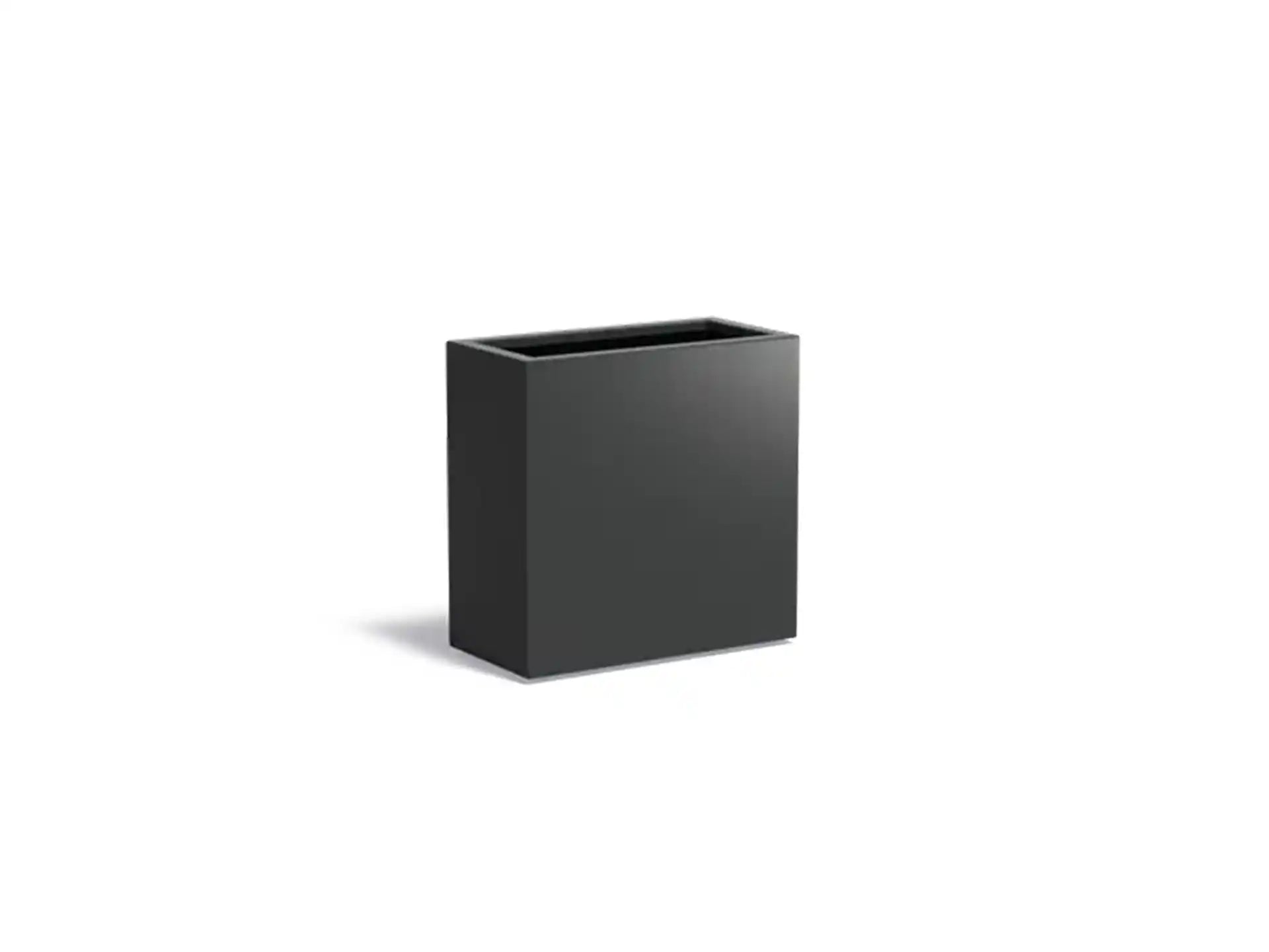 Adezz Carrez Aluminium Plantenbak Rechthoek 80 x 40 x 80 cm Zwartgrijs