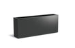 Adezz Carrez Aluminium Plantenbak Rechthoek 200 x 40 x 80 cm Zwartgrijs