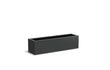Adezz Carrez Aluminium Plantenbak Rechthoek 150 x 40 x 40 cm Zwartgrijs