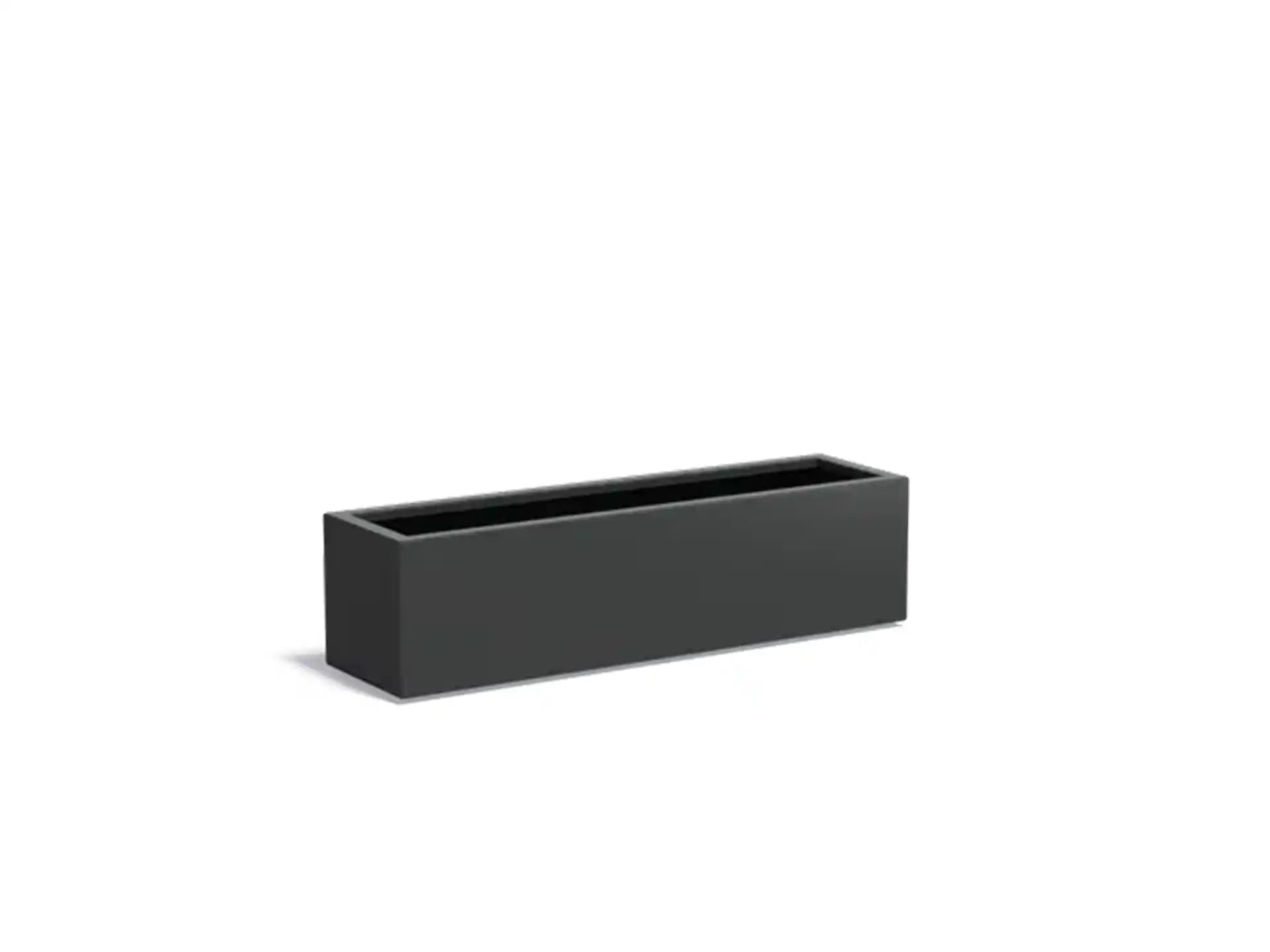 Adezz Carrez Aluminium Plantenbak Rechthoek 150 x 40 x 40 cm Zwartgrijs