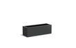 Adezz Carrez Aluminium Plantenbak Rechthoek 120 x 40 x 40 cm Zwartgrijs