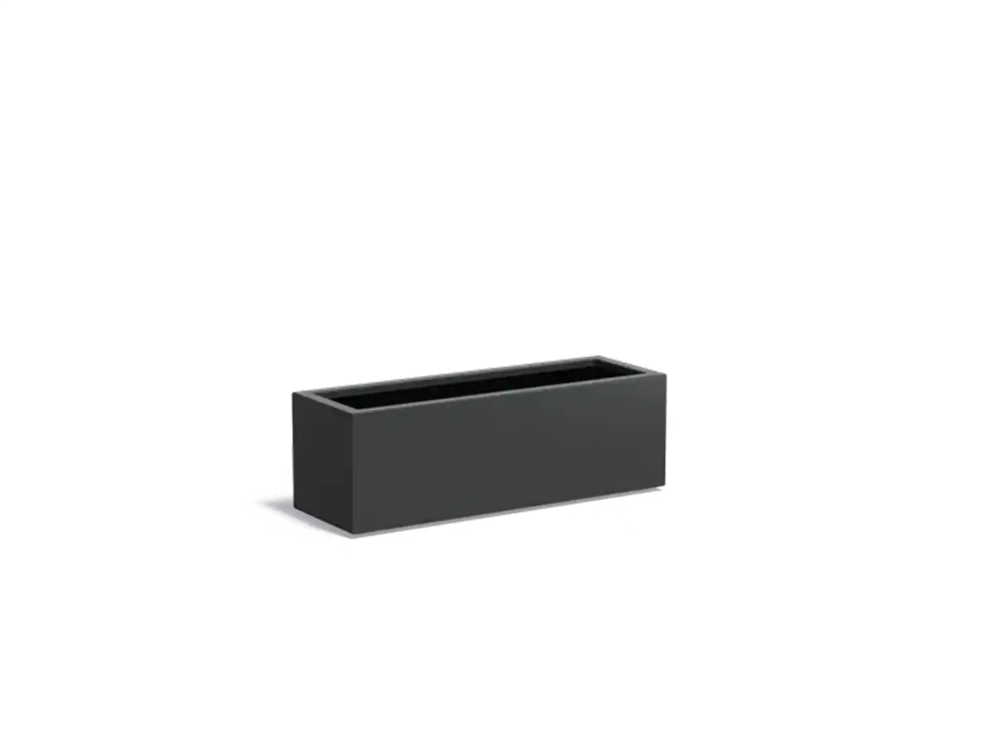 Adezz Carrez Aluminium Plantenbak Rechthoek 120 x 40 x 40 cm Zwartgrijs