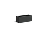 Adezz Carrez Aluminium Plantenbak Rechthoek 100 x 40 x 40 cm Zwartgrijs